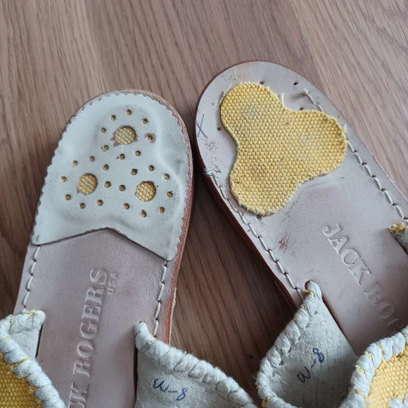 Jack Rogers Thong Sandals in Yellow - Picture 4 of 7